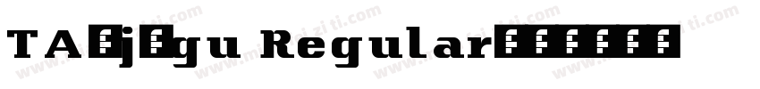 TA-j_gu Regular字体转换